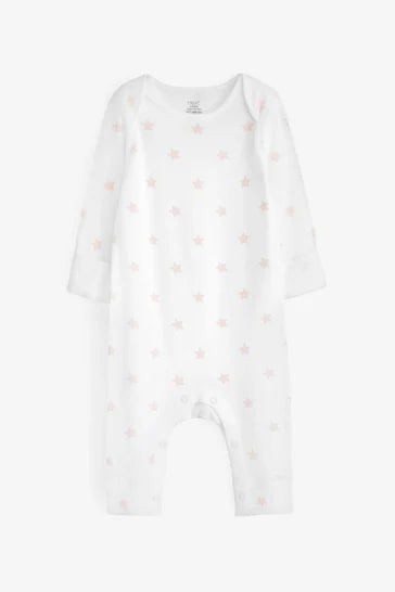 |BabyGirl| Pacote Com 2 Conjuntos Pink Star Kind To Skin Baby Pijamas (0-2 anos)