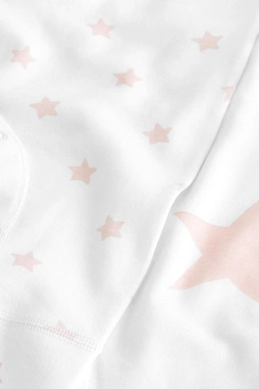 |BabyGirl| Pacote Com 2 Conjuntos Pink Star Kind To Skin Baby Pijamas (0-2 anos)