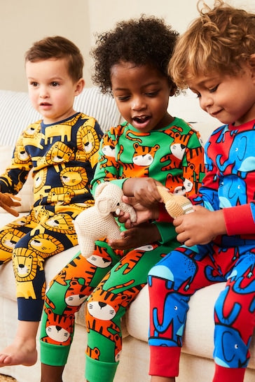 |Niño| Pack de 3 pijamas multicolores de Cozy Pet (de 9 meses a 8 años)