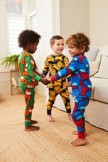 |Niño| Pack de 3 pijamas multicolores de Cozy Pet (de 9 meses a 8 años)