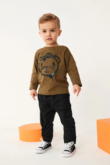 |Boy| Calça Cargo Forrada (3 meses a 7 anos)