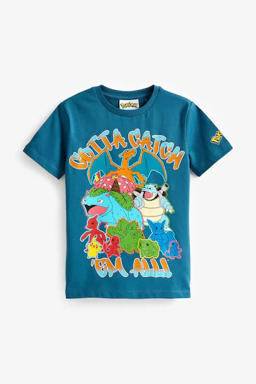 |Boy| Camiseta Com Licença De Jogo Pokémon (4 a 16 anos)