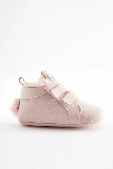 |Niña| Zapatillas altas para bebé Pink Bunny (0-24 meses)