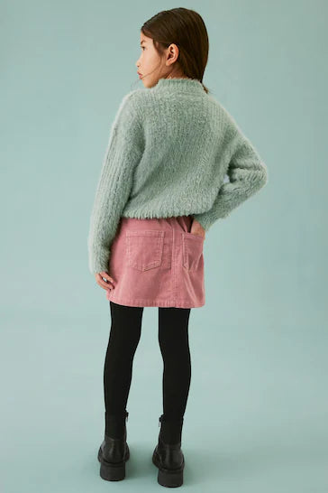 |Girl| Jumper De Pescoço Funil - Mint Green (3-16 anos)