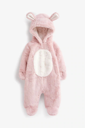 |BabyGirl| Macaquinho All-In-One Pink Bunny (0 meses a 2 anos)