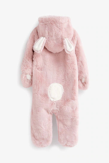 |BabyGirl| Macaquinho All-In-One Pink Bunny (0 meses a 2 anos)