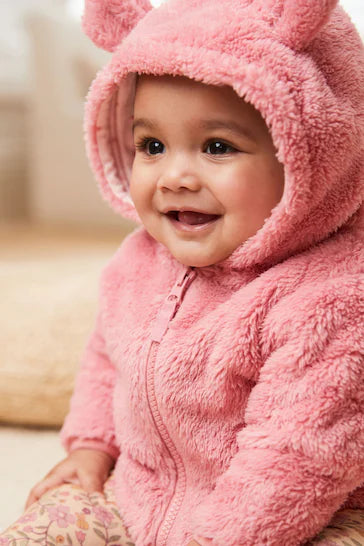 |Niña| Chaqueta polar Cosy para bebé - Rosa (0 meses a 2 años)