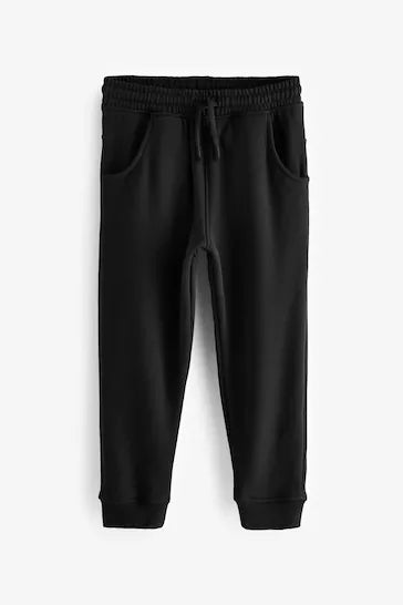 |Girl| Joggers Forrados De Lã Preta (3-16 anos)