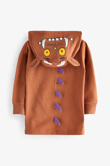 |Niño| Sudadera con capucha de manga larga The Gruffalo marrón óxido (3 meses a 8 años)