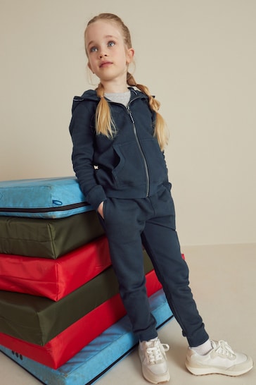 |Girl| Moletom Com Capuz e Joggers Conjunto Esportivo Escolar (3-16 anos)