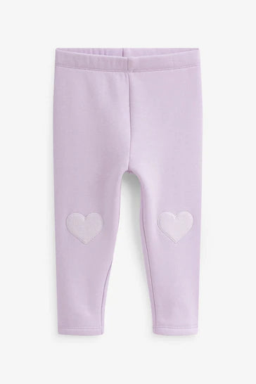 |Niña| Leggings con forro polar Cosy - Lila Púrpura (3 meses a 7 años)