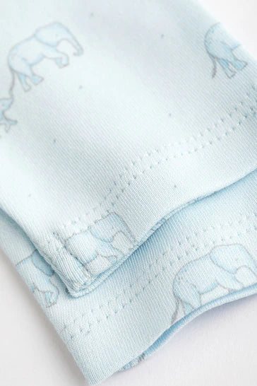 |BabyBoy| Conjunto De 7 Bodys De Bebê De Manga Comprida Azul Claro