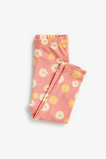 |Niña| Pack de 3 pijamas de flores de conejo rosa/amarillo (de 9 meses a 8 años)