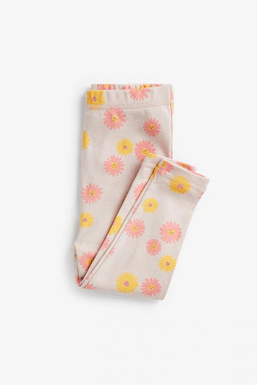 |Niña| Pack de 3 pijamas de flores de conejo rosa/amarillo (de 9 meses a 8 años)