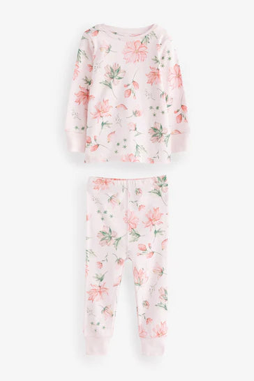 |Niña| Pack de 3 pijamas Hada blanca rosa/crudo (de 9 meses a 12 años)