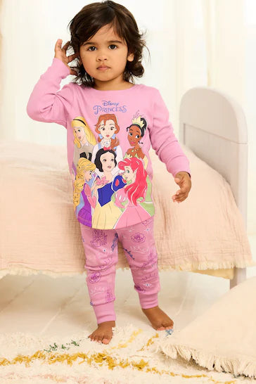 |Niña| Pijama Licenciado Morado para Princesas Disney (9 meses a 10 años)