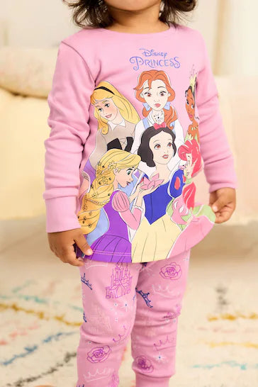 |Niña| Pijama Licenciado Morado para Princesas Disney (9 meses a 10 años)