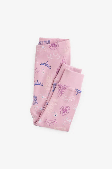 |Girl| Pijama Roxo Com Licença Para Princesas Da Disney (9 meses a 10 anos)