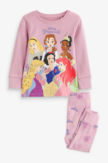 |Niña| Pijama Licenciado Morado para Princesas Disney (9 meses a 10 años)