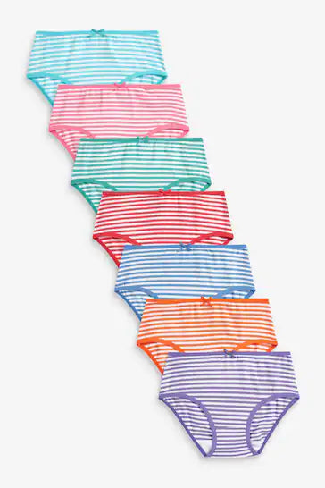 |Girl| Pacote Com 7 Cuecas - Multi Stripe (1,5-16 anos)