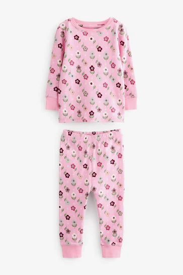 |Niña| Pack de 3 Pijamas Estampado Retro (9 meses a 12 años)