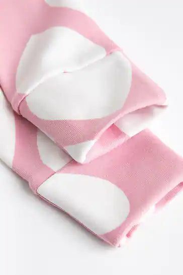 |Niña| Paquete de 3 pijamas para bebé con cremallera bidireccional - Rosa/Blanco (0-3 años)