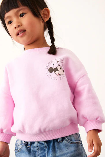 |Niña| Sudadera Disney - Minnie Mouse Rosa (3 meses a 7 años)