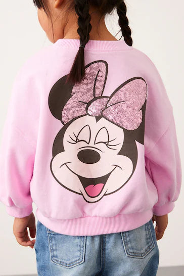 |Niña| Sudadera Disney - Minnie Mouse Rosa (3 meses a 7 años)