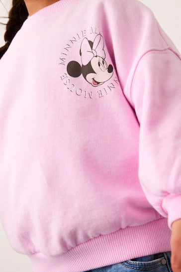 |Niña| Sudadera Disney - Minnie Mouse Rosa (3 meses a 7 años)