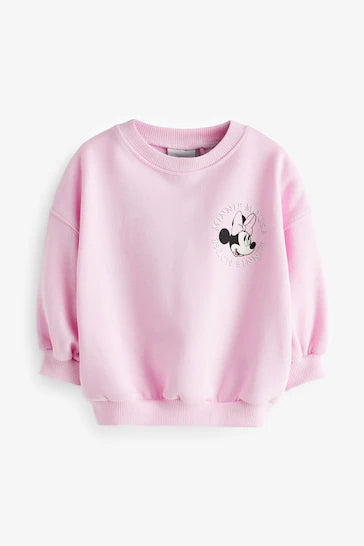 |Niña| Sudadera Disney - Minnie Mouse Rosa (3 meses a 7 años)