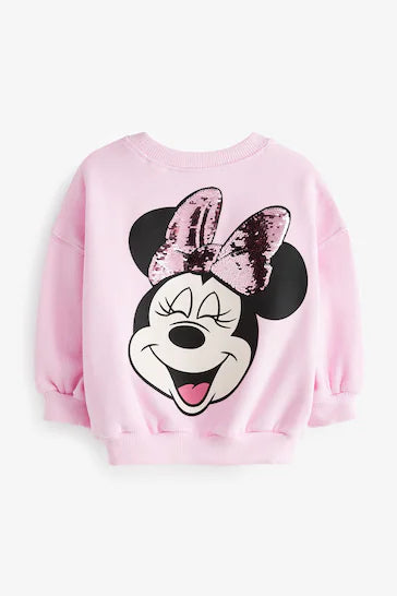 |Niña| Sudadera Disney - Minnie Mouse Rosa (3 meses a 7 años)