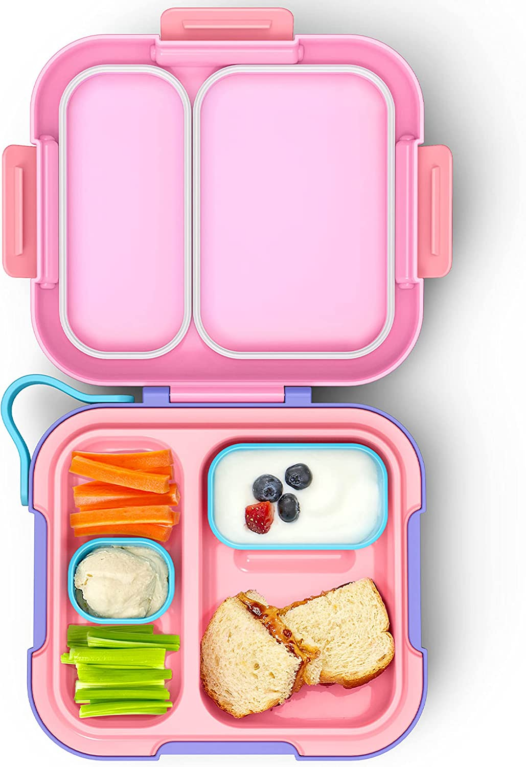 Zoku ZK311-PK Bento Box, Silicone, Puro Bento, Rosa