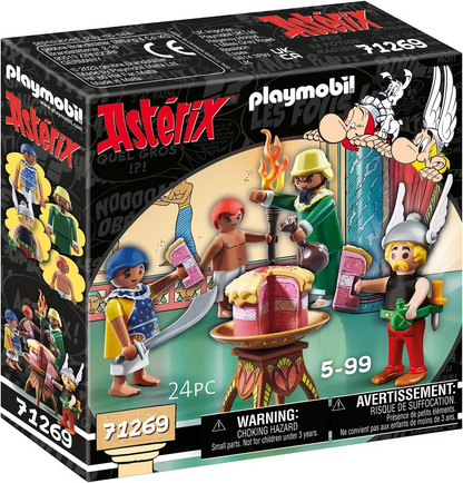 Playmobil 71269 Asterix: Bolo Envenenado de Artifis, provador de Cleópatra e Artifis, bem como seu assistente Krukhut, figuras de coleção, dramatização divertida e imaginativa, conjuntos de jogos adequados para crianças de 5 anos ou mais