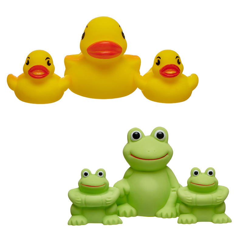 Vital Baby SPLASH Squirt &amp; Splash Juguete de baño Patos y Ranas 3Pk