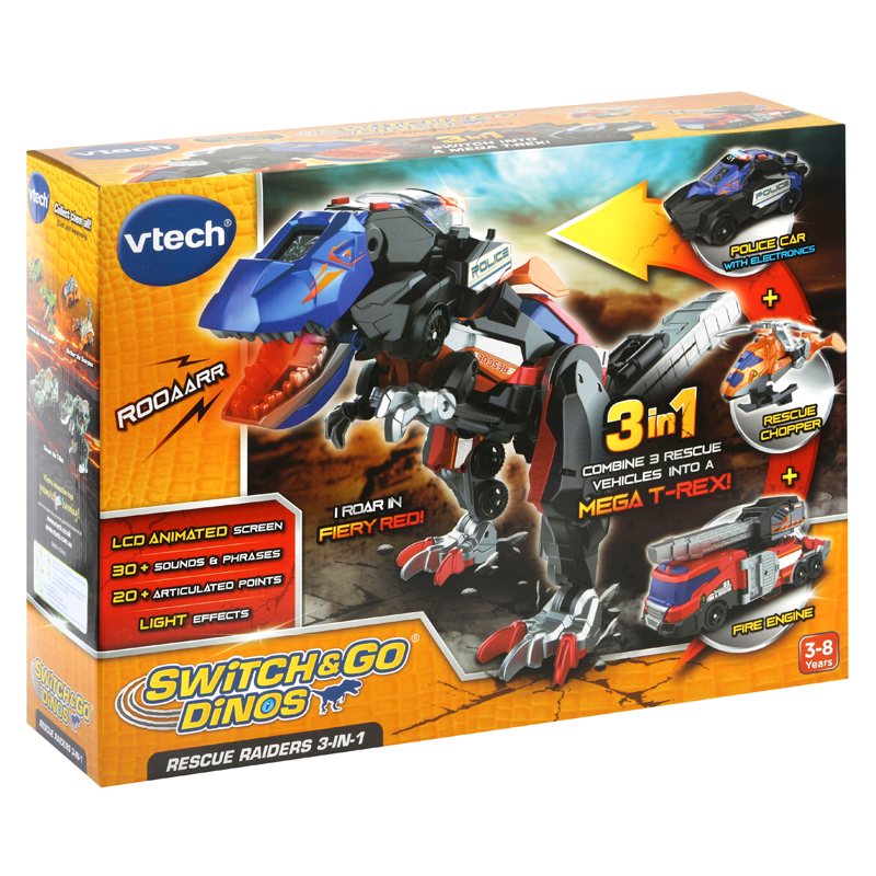 VTech Switch &amp; Go Dinos® Rescue Raiders 3 en 1