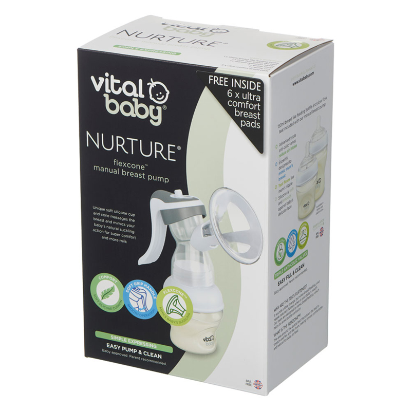 Vital Baby NURTURE Flexcone manual Bomba de leite