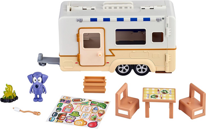 Bluey Playset de caravana, figuras de 2,5-3 polegadas