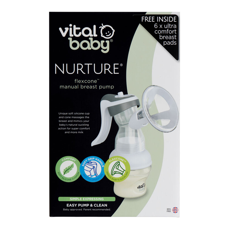 Vital Baby NURTURE Flexcone manual Bomba de leite