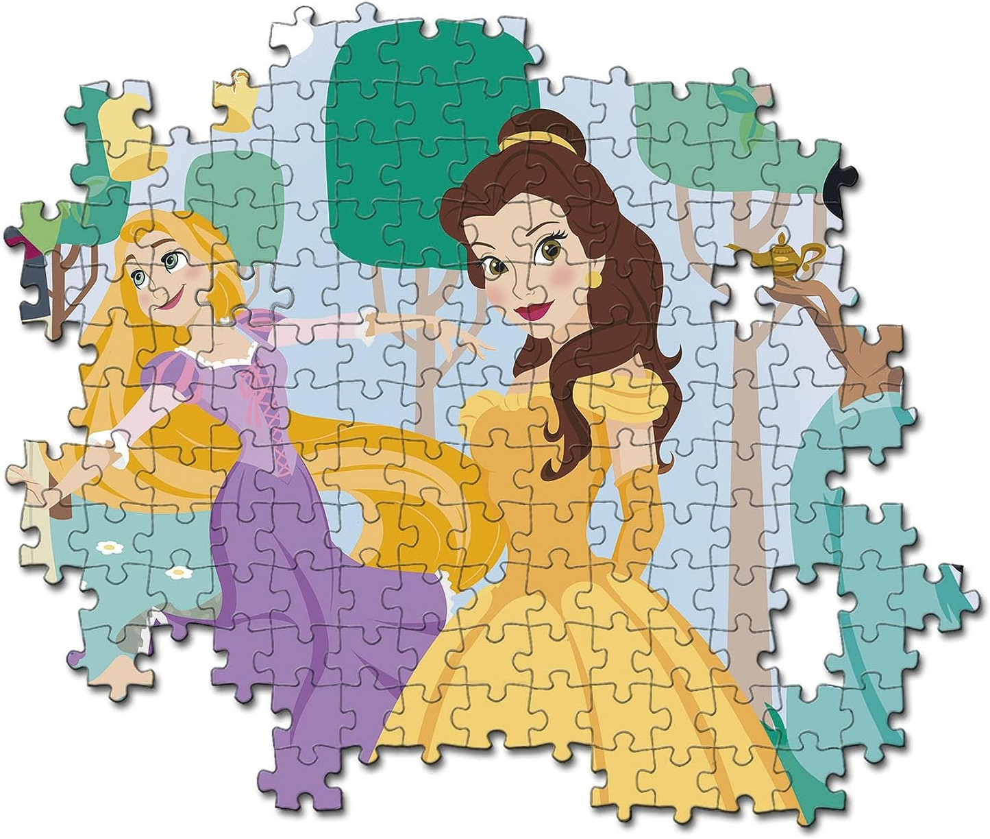 Clementoni 25736 Disney Princesas Puzzle 104pcs Princess Supercolor Princess-104 Peças-Quebra-cabeça para crianças de 6 anos, Multicolor, Médio