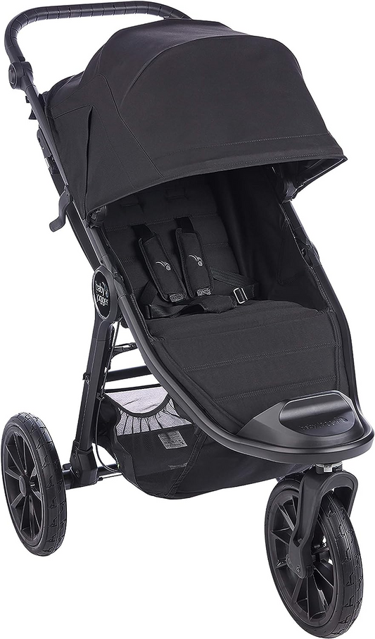 Baby Jogger Carrinho Todo-o-terreno City Elite 2 | Carrinho de passeio dobrável e portátil | Jato (Preto)