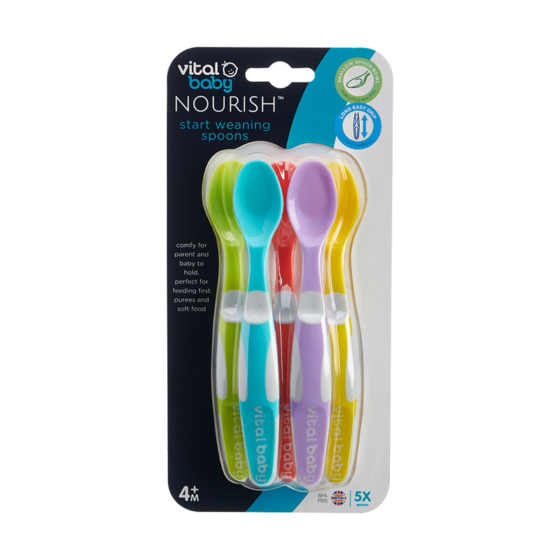 Vital Baby NOURISH Start Colheres de Desmame 5Pk