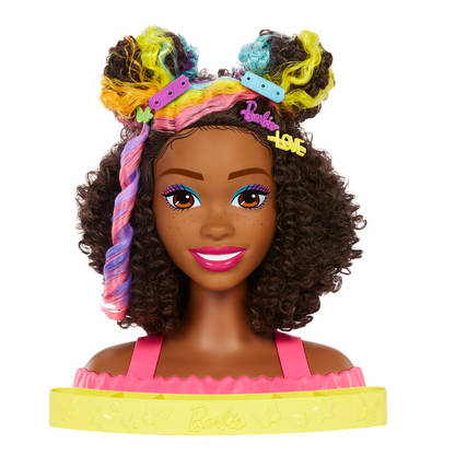 Barbie Totally Hair Deluxe Cabezal de Peinado Negro