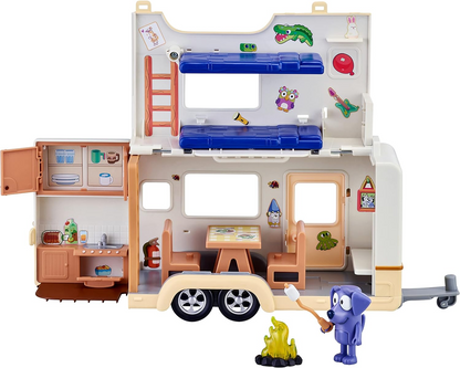 Bluey Playset de caravana, figuras de 2,5-3 polegadas