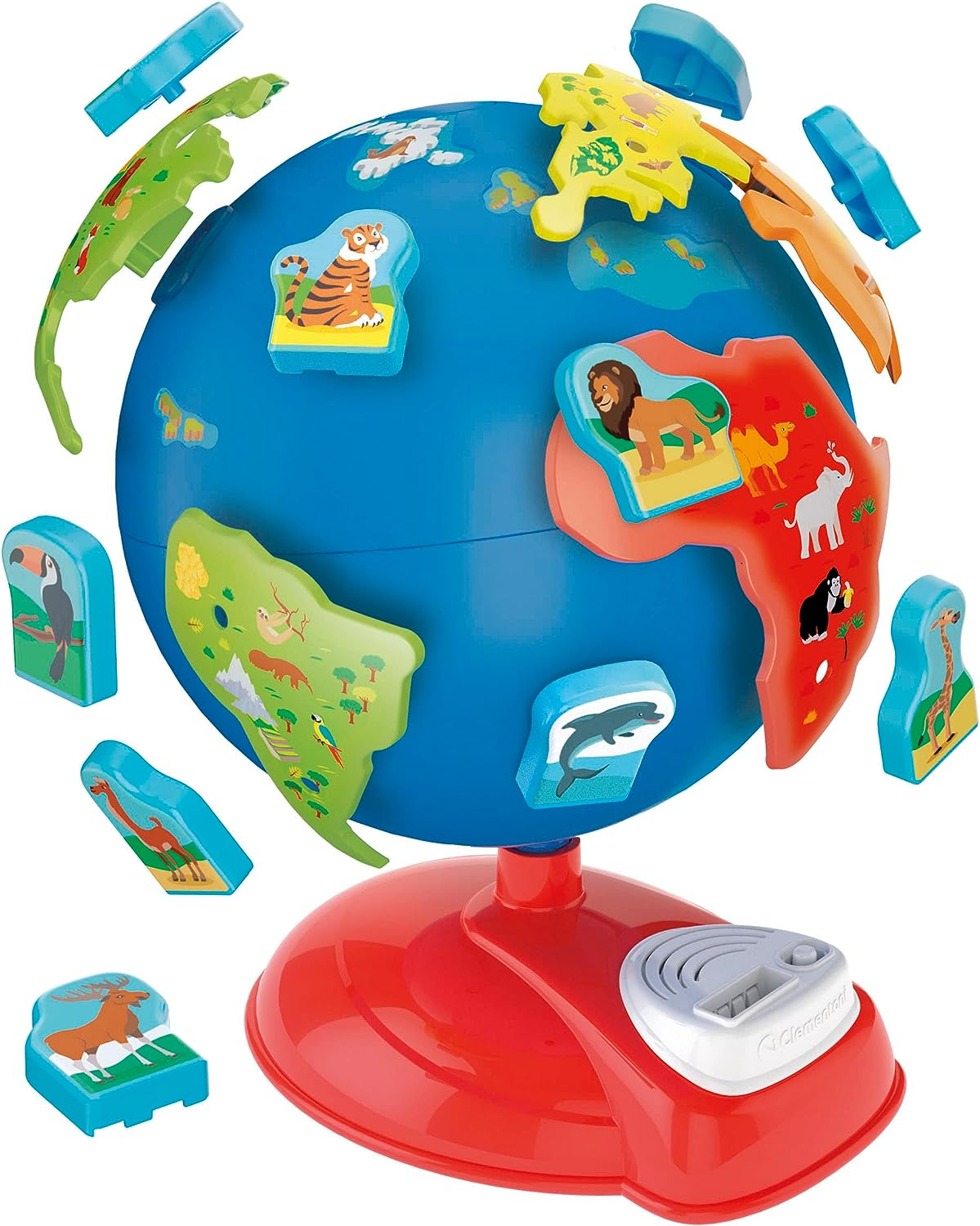 Clementoni 61366 First Interactive Digital Children Age 3, brinquedos educativos, globos do mundo, versão em inglês feito na Itália, multicolorido