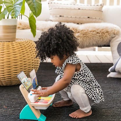 Baby Einstein Hape, Strum Along Songs Magic Touch Brinquedo de guitarra eletrônica de madeira & Hape Magic Touch Piano Musical Brinquedo de madeira