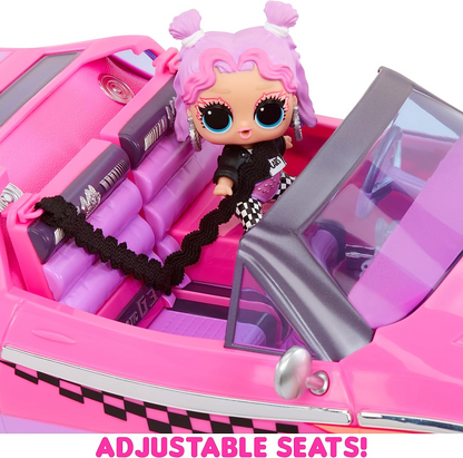 L.O.L. Surprise City Cruiser - Carro esportivo rosa e roxo com recursos fabulosos e uma boneca exclusiva BEEPS - Ótimo para crianças de 4 anos ou mais