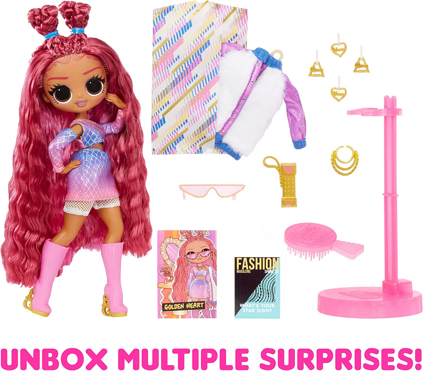 L.O.L. Surprise!   OMG Fashion Doll - GOLDEN HEART Great Gift for Kids Ages 4+