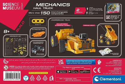 Clementoni 61382 Science Museum Mechanics-Juego de construcción de buggy y cuádruple, kit de ciencia para niños de 8 años, juguetes STEM, versión en inglés, fabricado en Italia, multicolor