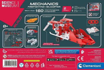 Clementoni 61382 Science Museum Mechanics-Juego de construcción de buggy y cuádruple, kit de ciencia para niños de 8 años, juguetes STEM, versión en inglés, fabricado en Italia, multicolor