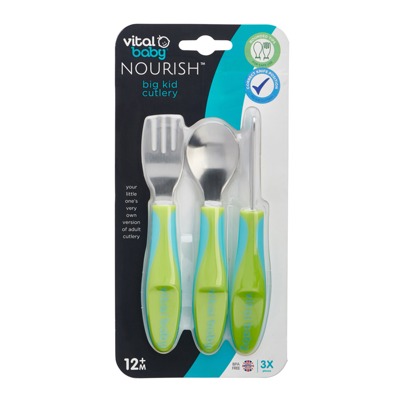 Vital Baby NOURISH Big Kid talheres Pop 3Pk